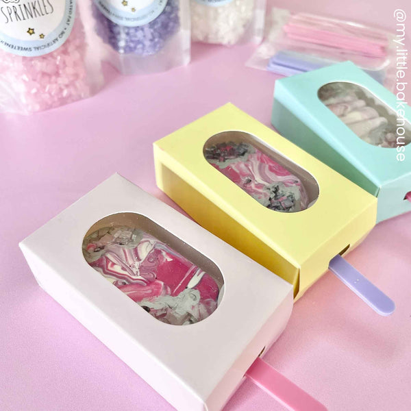 Simply Making Pastel Blue Cakesicle Box - Pack Of 10