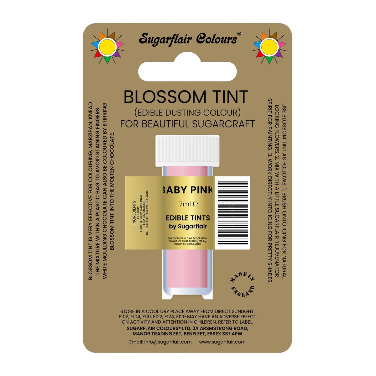 Sugarflair Baby Pink - Blossom Tint Dusting Colour
