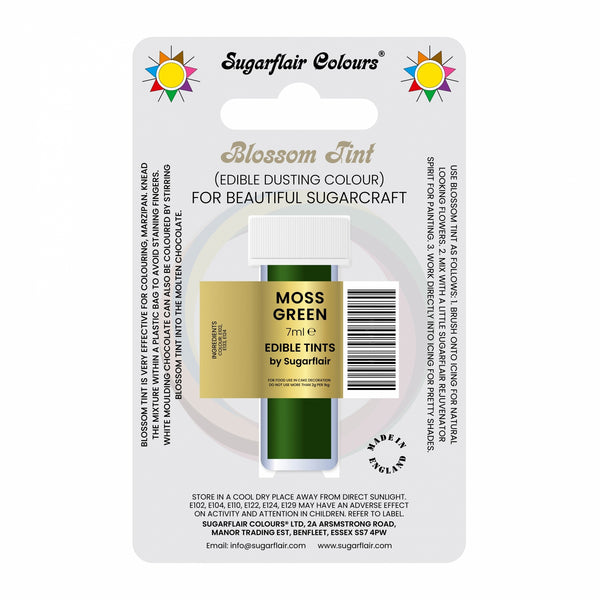 Sugarflair Moss Green - Blossom Tint Dusting Colour
