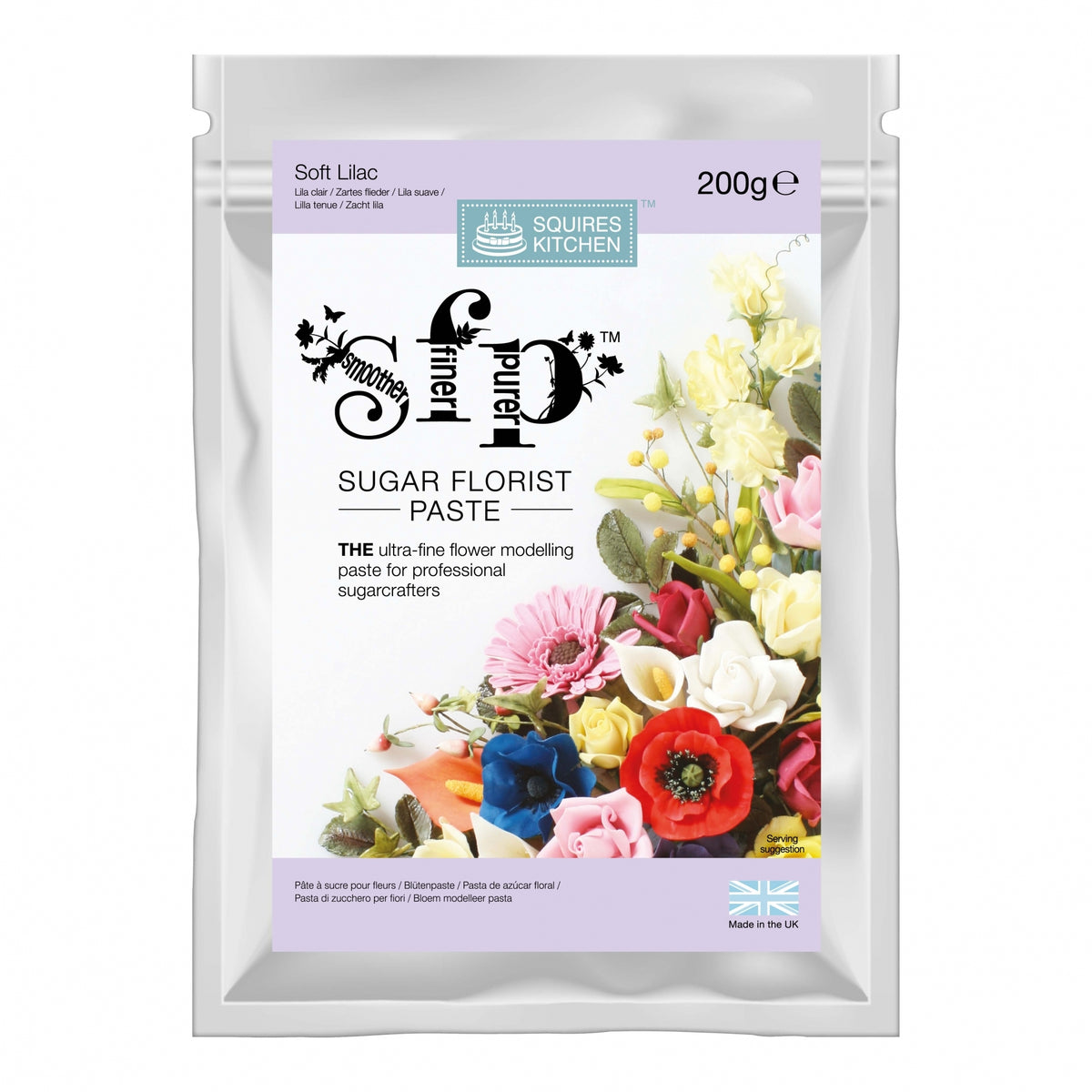 Squires Kitchen Soft Lilac Sugar Florist Paste