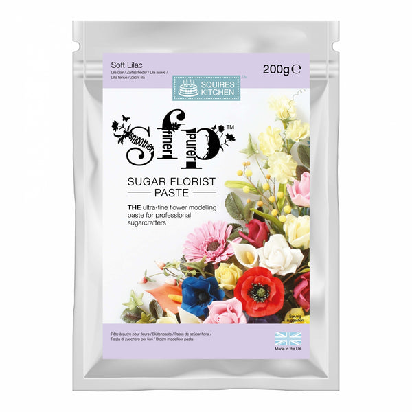 Squires Kitchen Soft Lilac Sugar Florist Paste