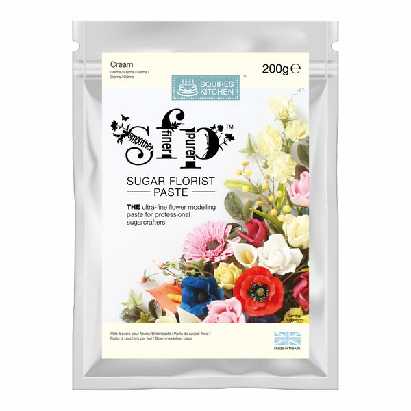 Squires Kitchen Cream - Sugar Florist Paste 200g