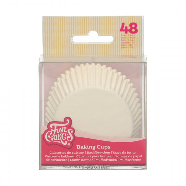 FunCakes White Baking Cases