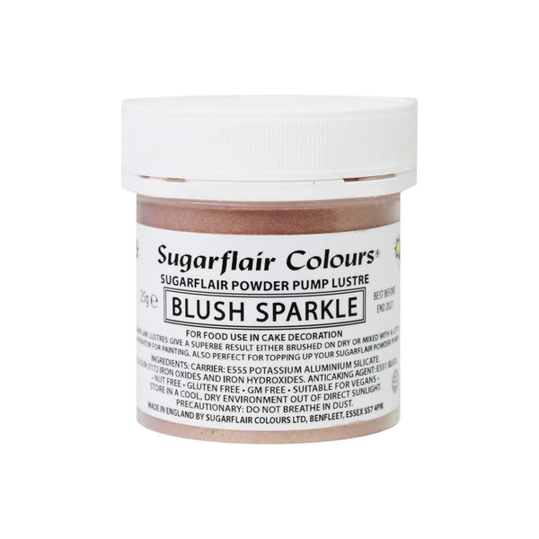 Sugarflair E171 Free - Powder Pump Lustre Refill 25g - Blush Sparkle