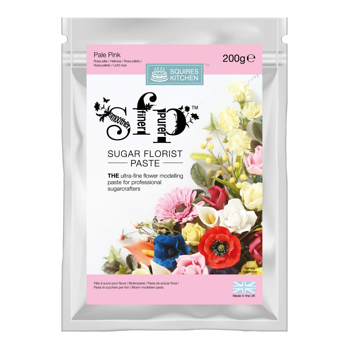 Squires Kitchen Pale Pink - Sugar Florist Paste 200g