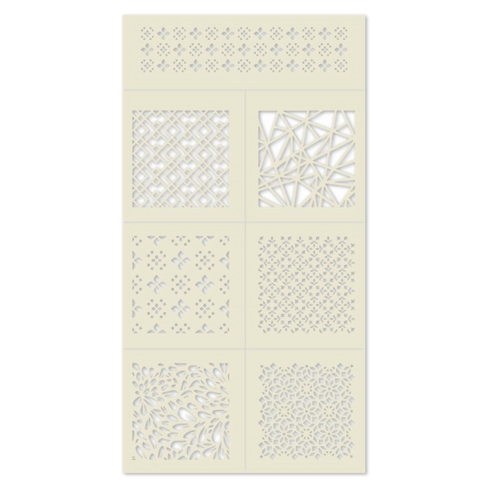 Silvia Favero Diamond Stencil Set Of 7