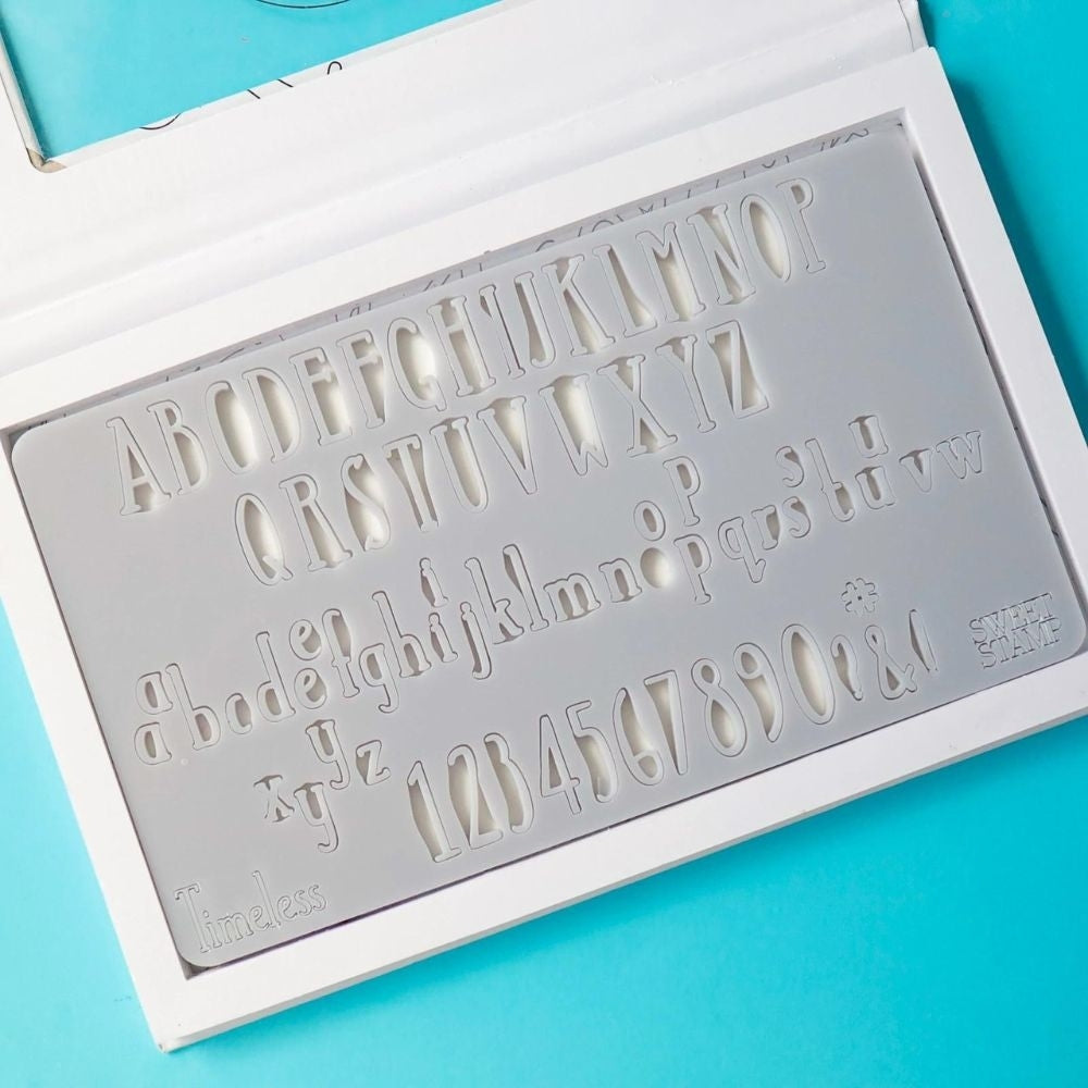 Sweet Stamp Mini Timeless Letter & Number Embossing Set