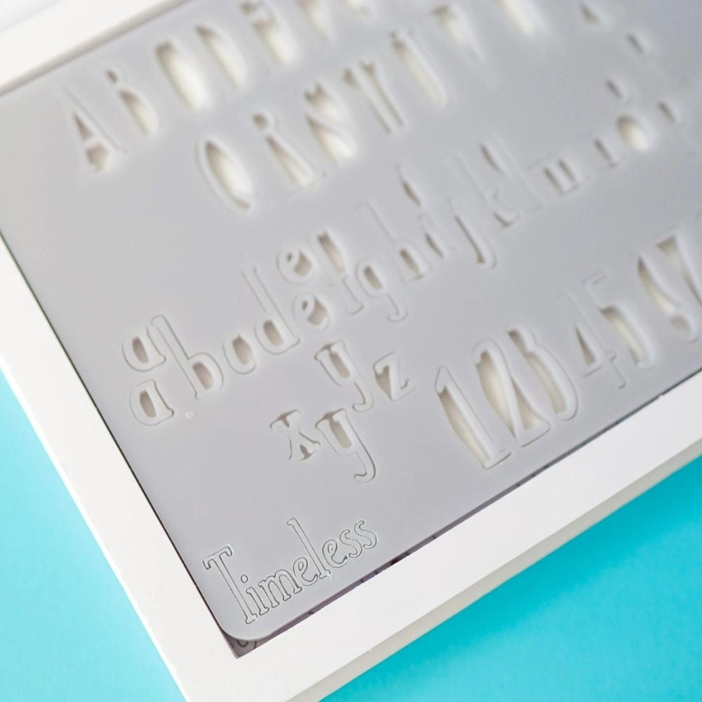 Sweet Stamp Mini Timeless Letter & Number Embossing Set