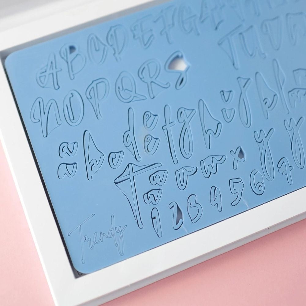 Sweet Stamp Mini Trendy Letter & Number Embossing Set
