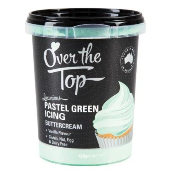Over The Top EXPIRED - Pastel Green - 425g Buttercream - Over The Top (JULY 2025)
