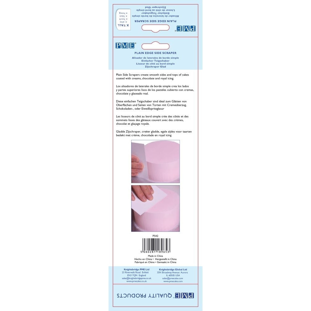 PME 10 Inch Extra Tall Plastic Side Scraper