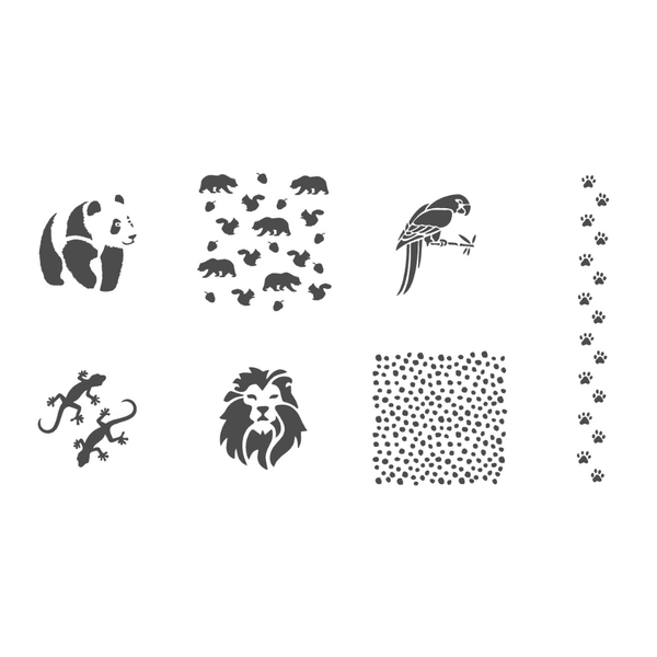 Silvia Favero Spirit Stencil Set Of 7