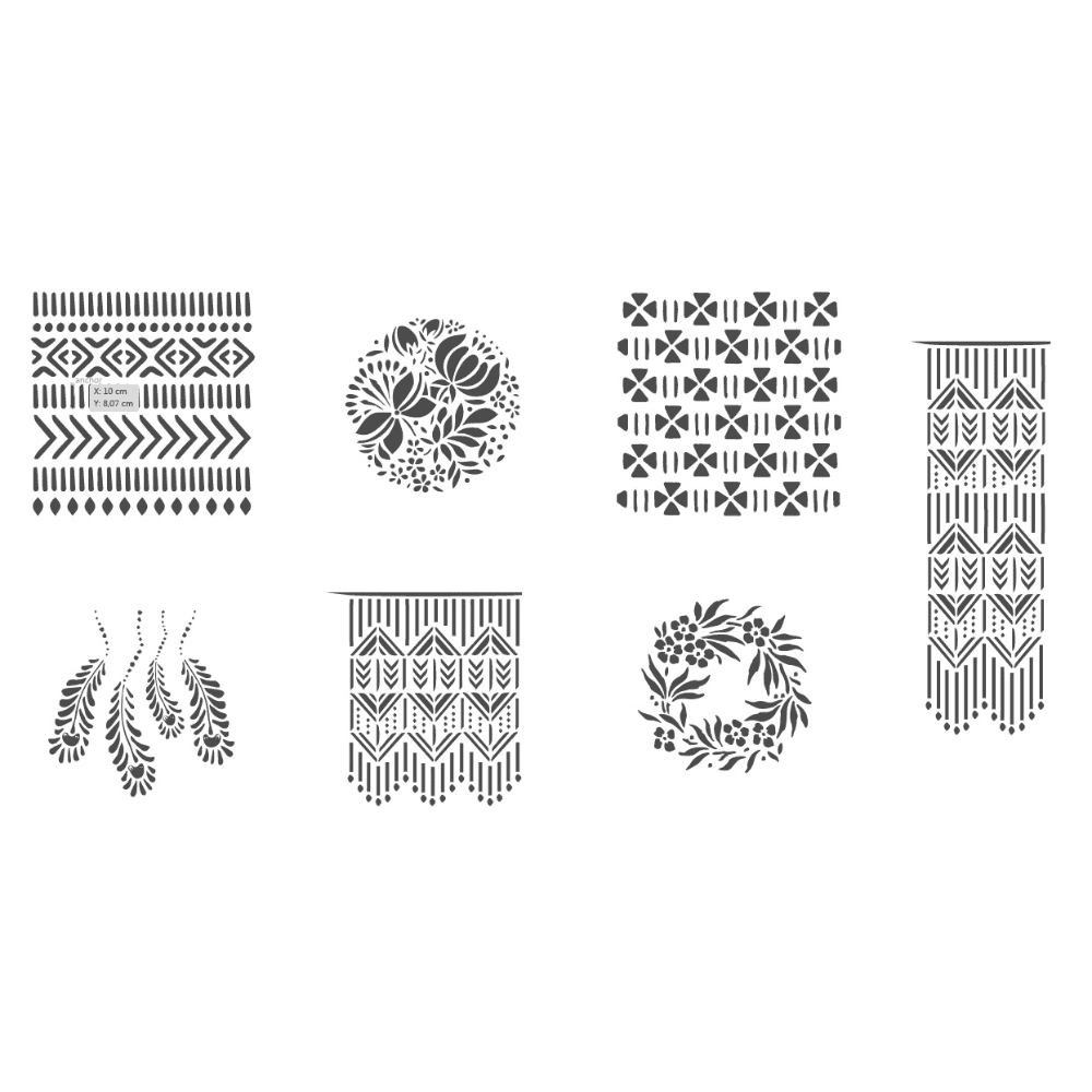 Silvia Favero Rome Stencil Set Of 7