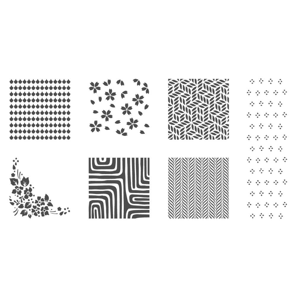 Silvia Favero Cosmo Stencil Set Of 7
