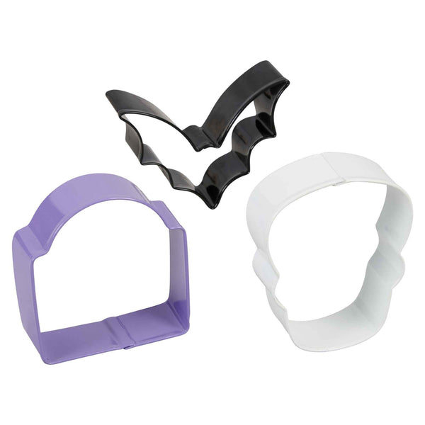 Wilton Bat, Stone & Skull - Metal Cutter Set of 3