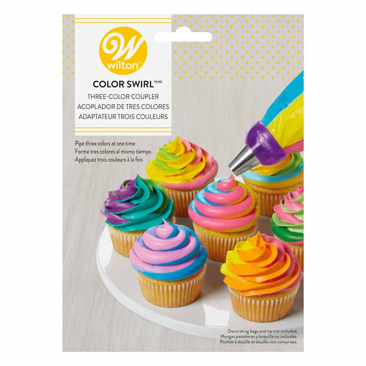 Wilton ColorSwirl Tri-Color Large Coupler