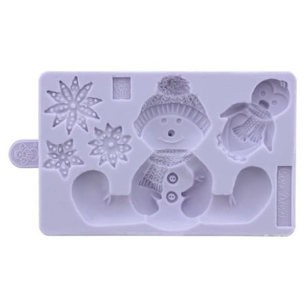 Karen Davies Sitting Snowman Mould