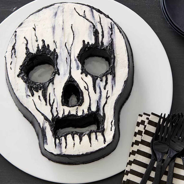 Wilton Halloween Skull Cake Tin