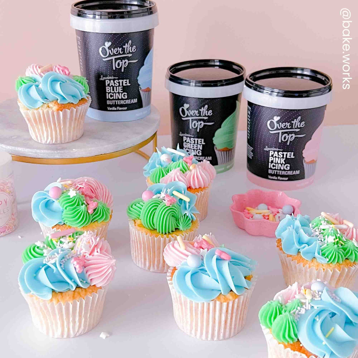 Over The Top EXPIRED - Pastel Green - 425g Buttercream - Over The Top (JULY 2025)