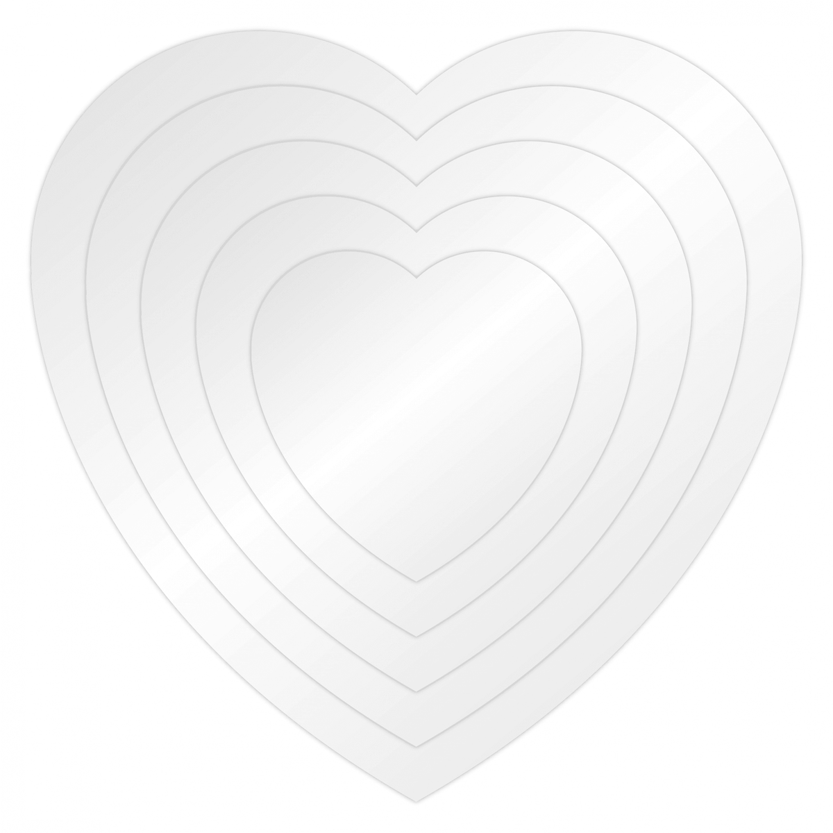 Choctastique Heart Ganache Plate - Pack Of 2