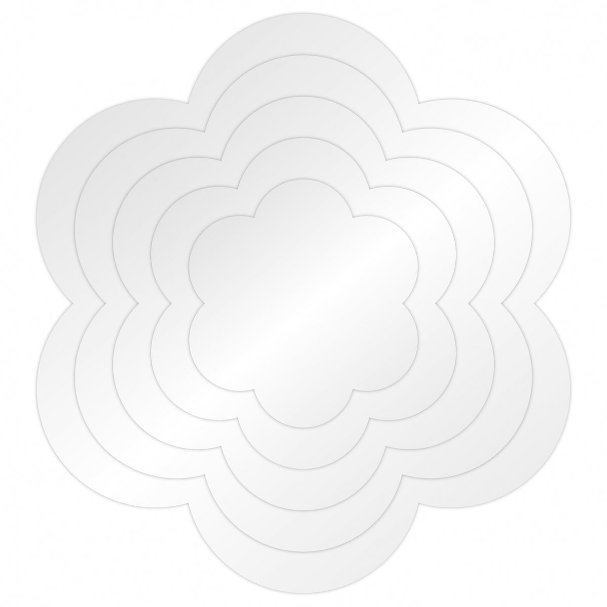 Choctastique Scollop Style 1 Ganache Plate - Pack Of 2