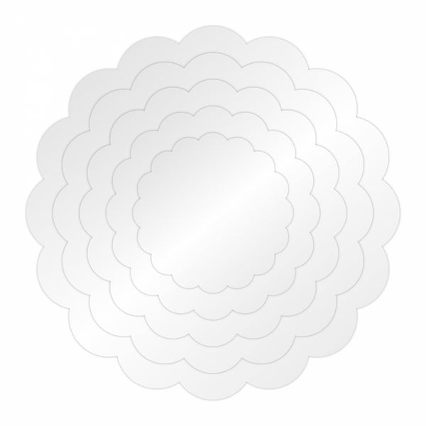 Choctastique Scollop Style 2 Ganache Plate - Pack Of 2