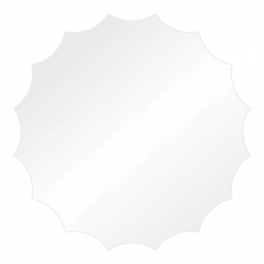 Choctastique Invert Scollop Ganache Plate - Pack Of 2