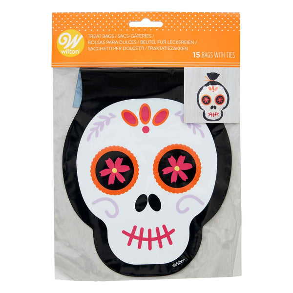 Wilton Skull Shape Treat Bags Set Of 15