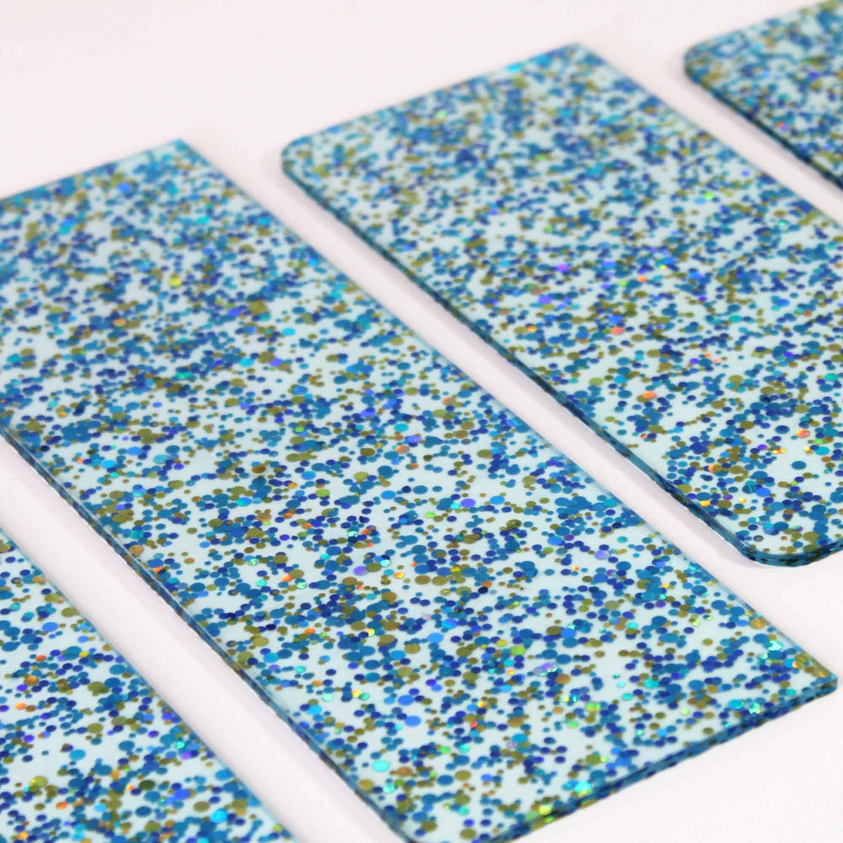 Choctastique Blue Acrylic Ganache Scraper