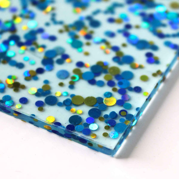 Choctastique Blue Acrylic Ganache Scraper
