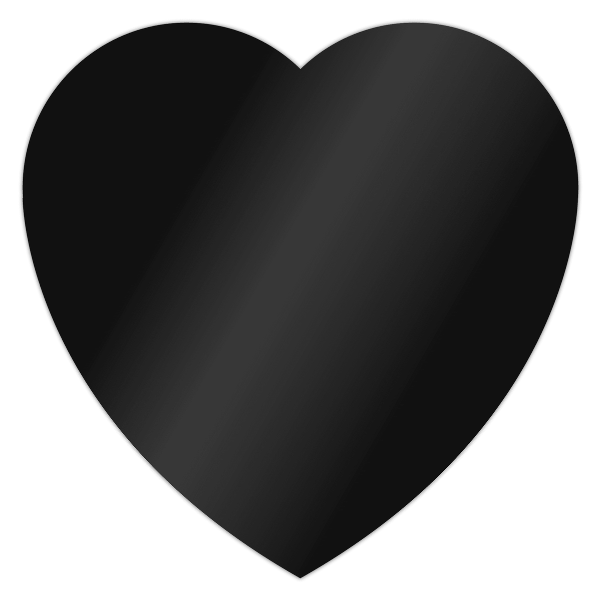 Choctastique Black Heart Ganache Plate - Pack Of 2
