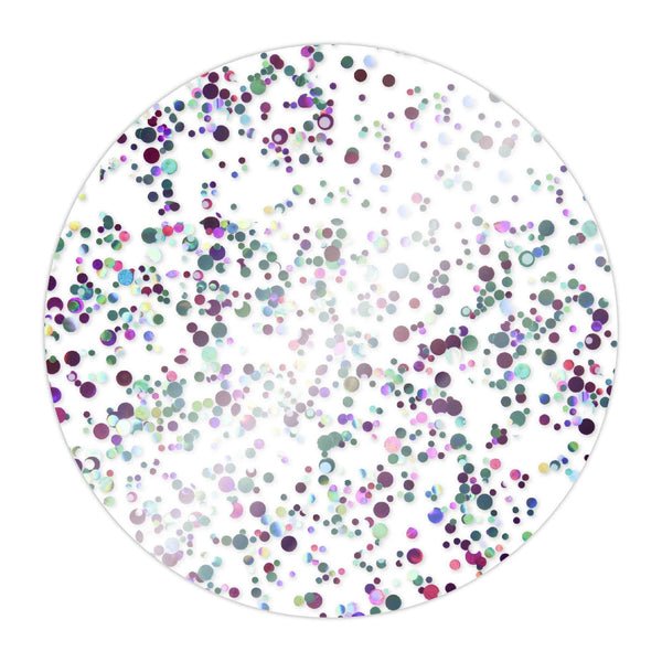 Choctastique Mermaid Glitter Round Ganache Plate - Pack of 2