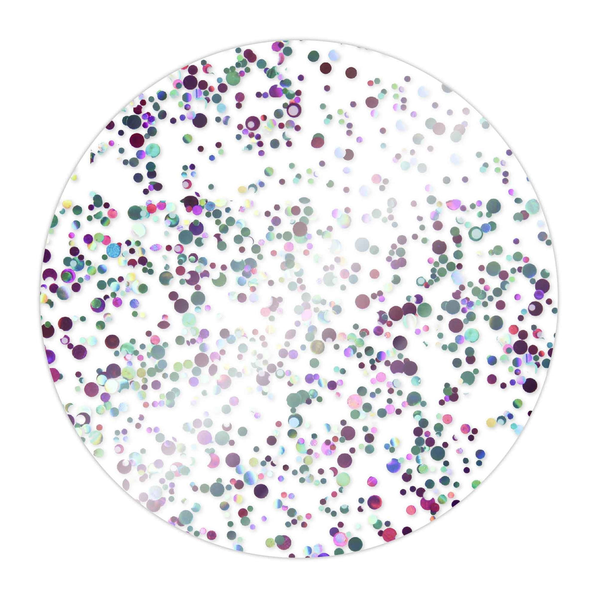 Choctastique Mermaid Glitter Round Ganache Plate - Pack of 2