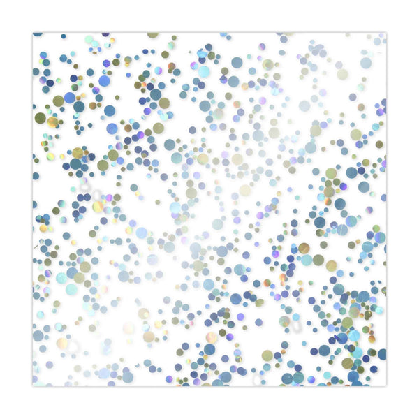 Choctastique Blue Glitter Square Ganache Plate - Pack of 2