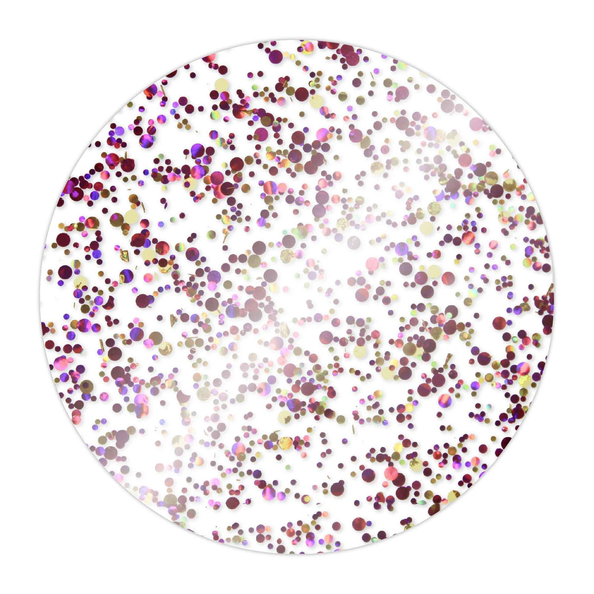 Choctastique Pink Glitter Round Ganache Plate - Pack of 2