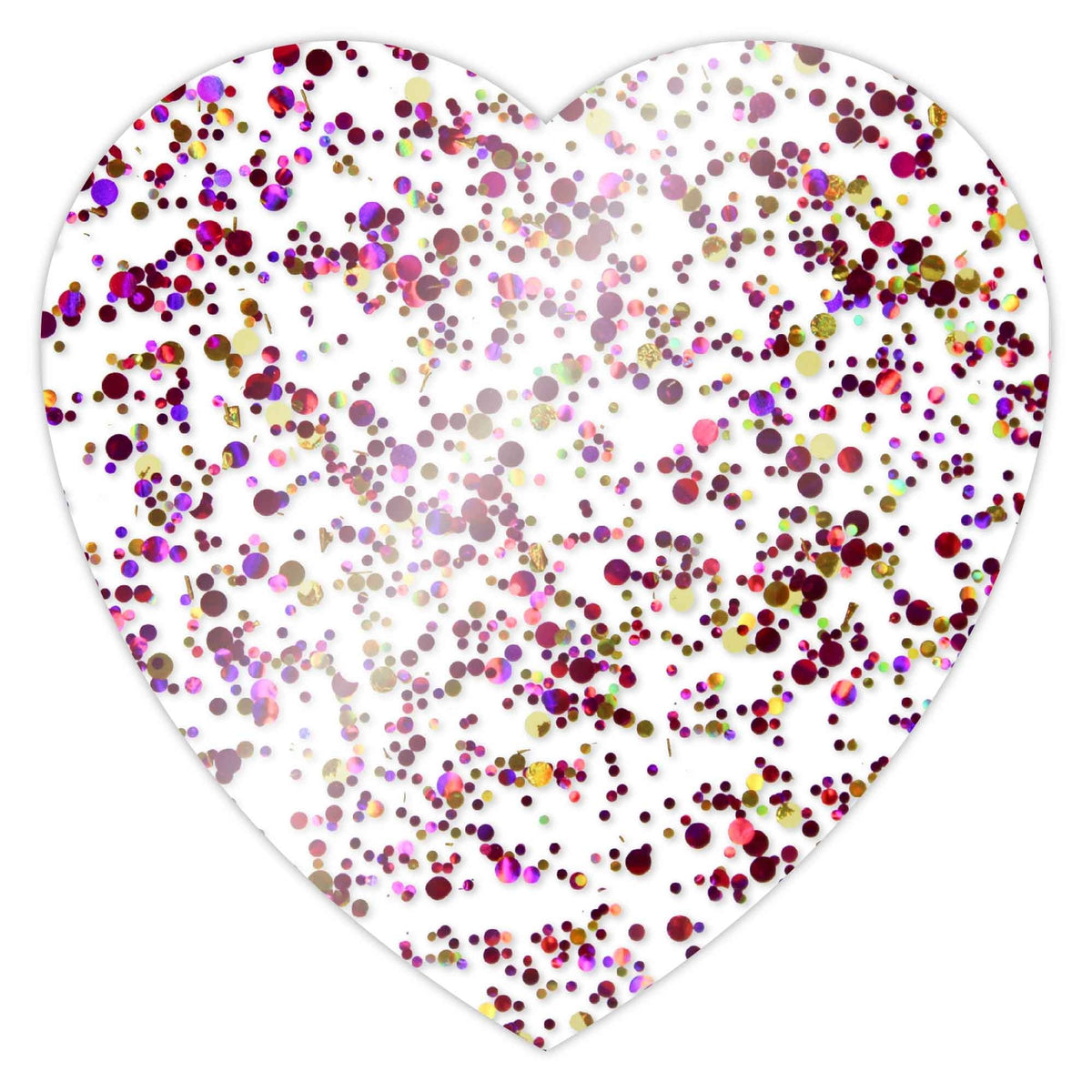 Choctastique Pink Glitter Heart Ganache Plate - Pack Of 2