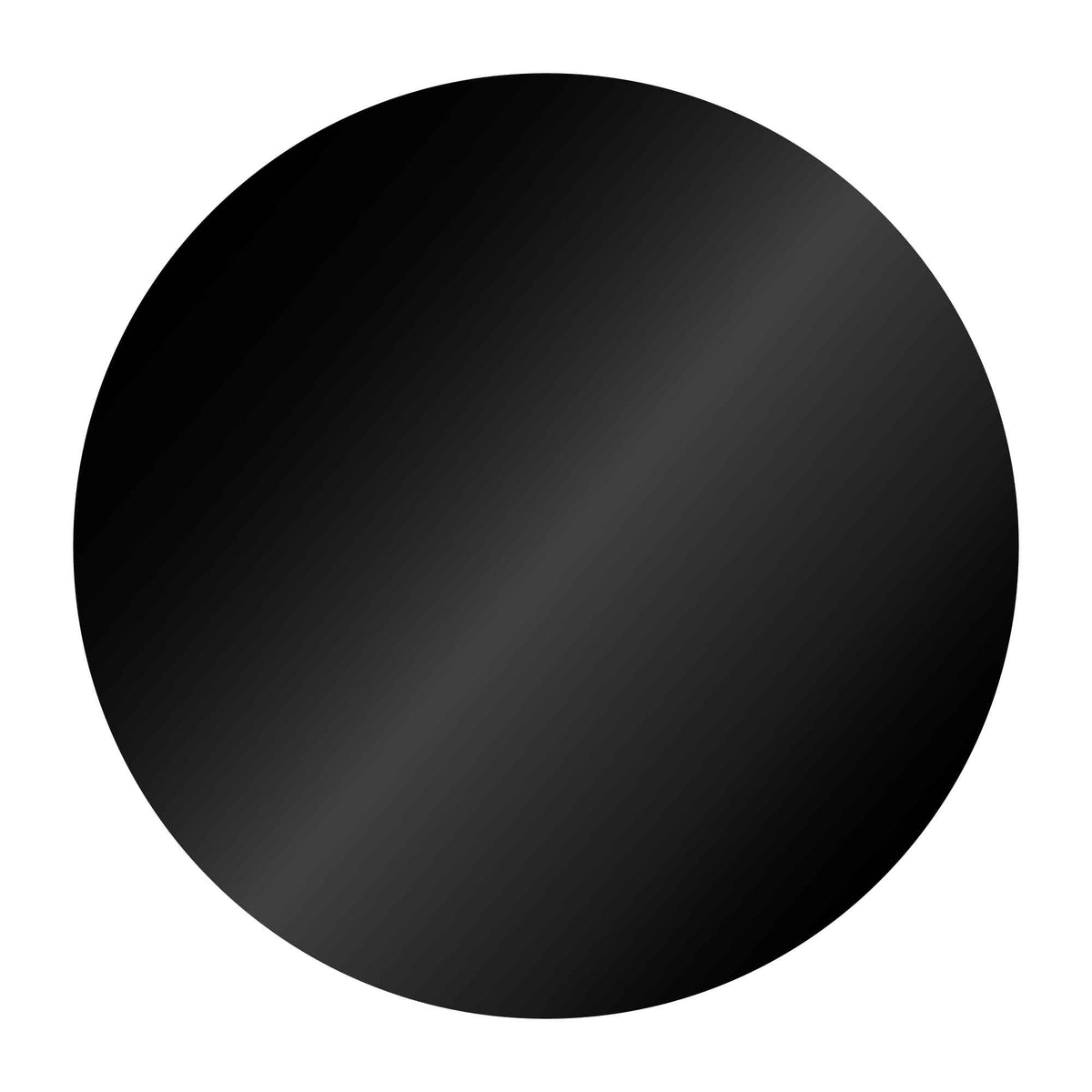 Choctastique Black Round Ganache Plate - Pack Of 2