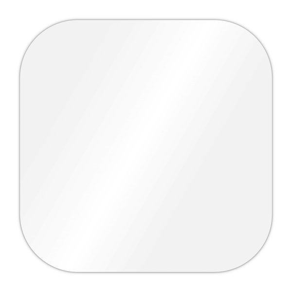 Choctastique White Squircle Ganache Plate - Pack Of 2