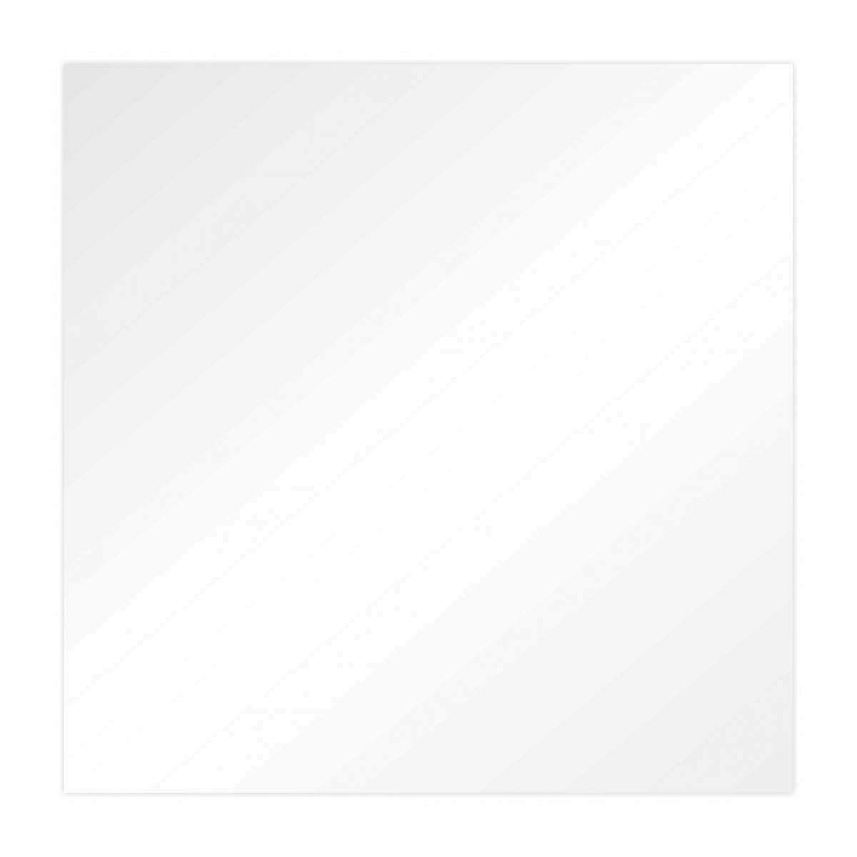 Choctastique White Square Acrylic Ganache Plates - Pack Of 2