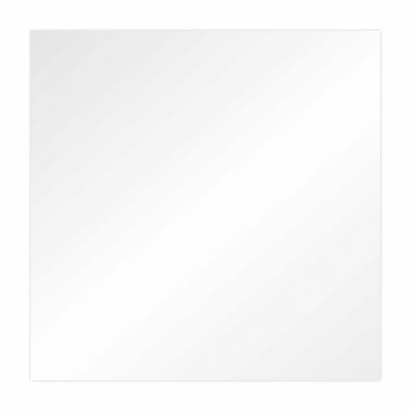 Choctastique White Square Acrylic Ganache Plates - Pack Of 2