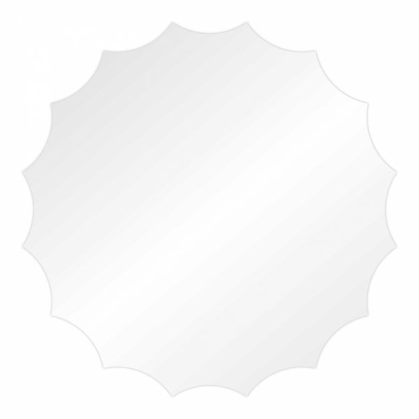 Choctastique White Invert Scollop Ganache Plate - Pack Of 2