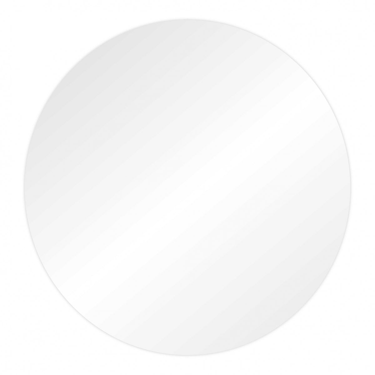 Choctastique White Round Acrylic Ganache Plates - Pack Of 2