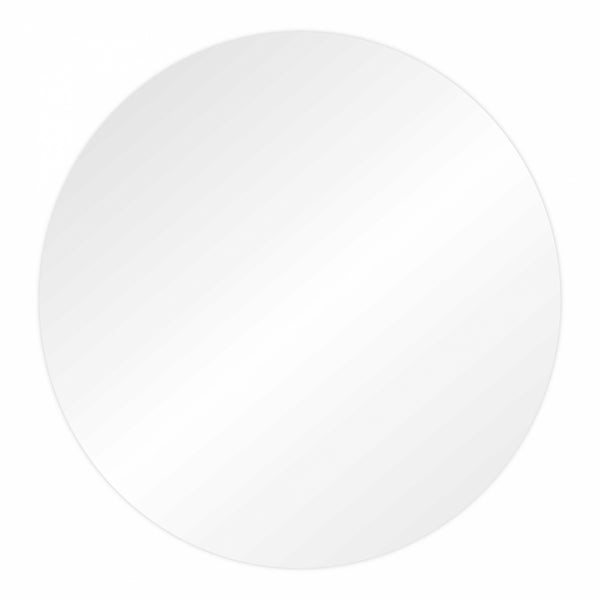 Choctastique White Round Acrylic Ganache Plates - Pack Of 2