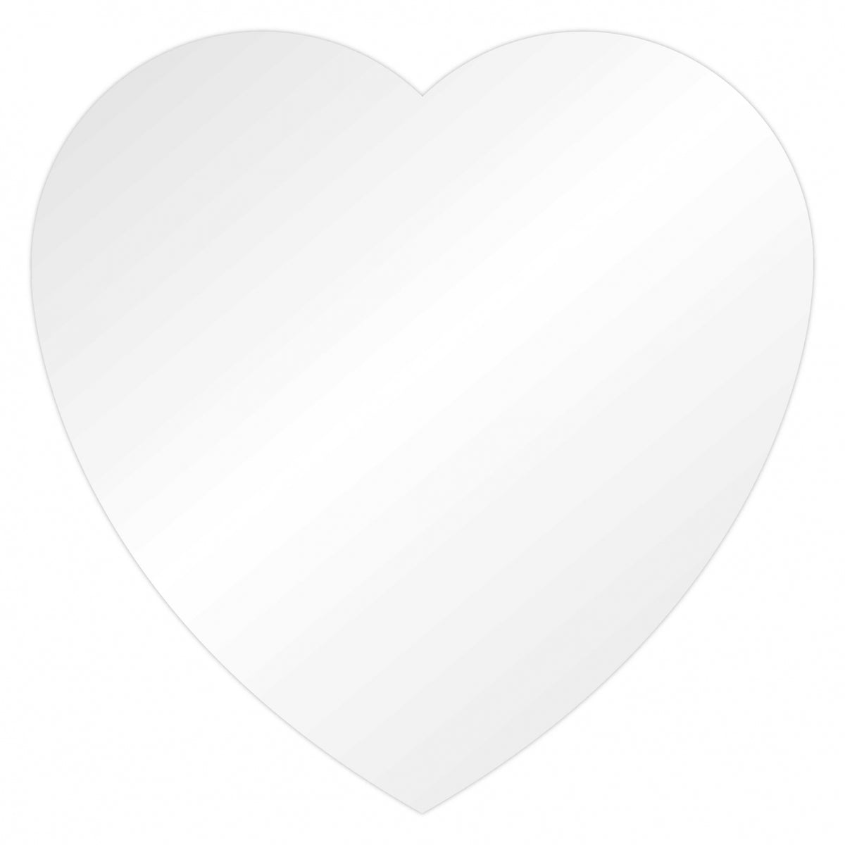 Choctastique White Heart Ganache Plate - Pack Of 2