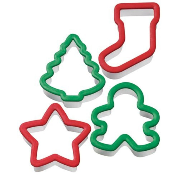 Wilton Christmas Grippy Cutter Set Of 4