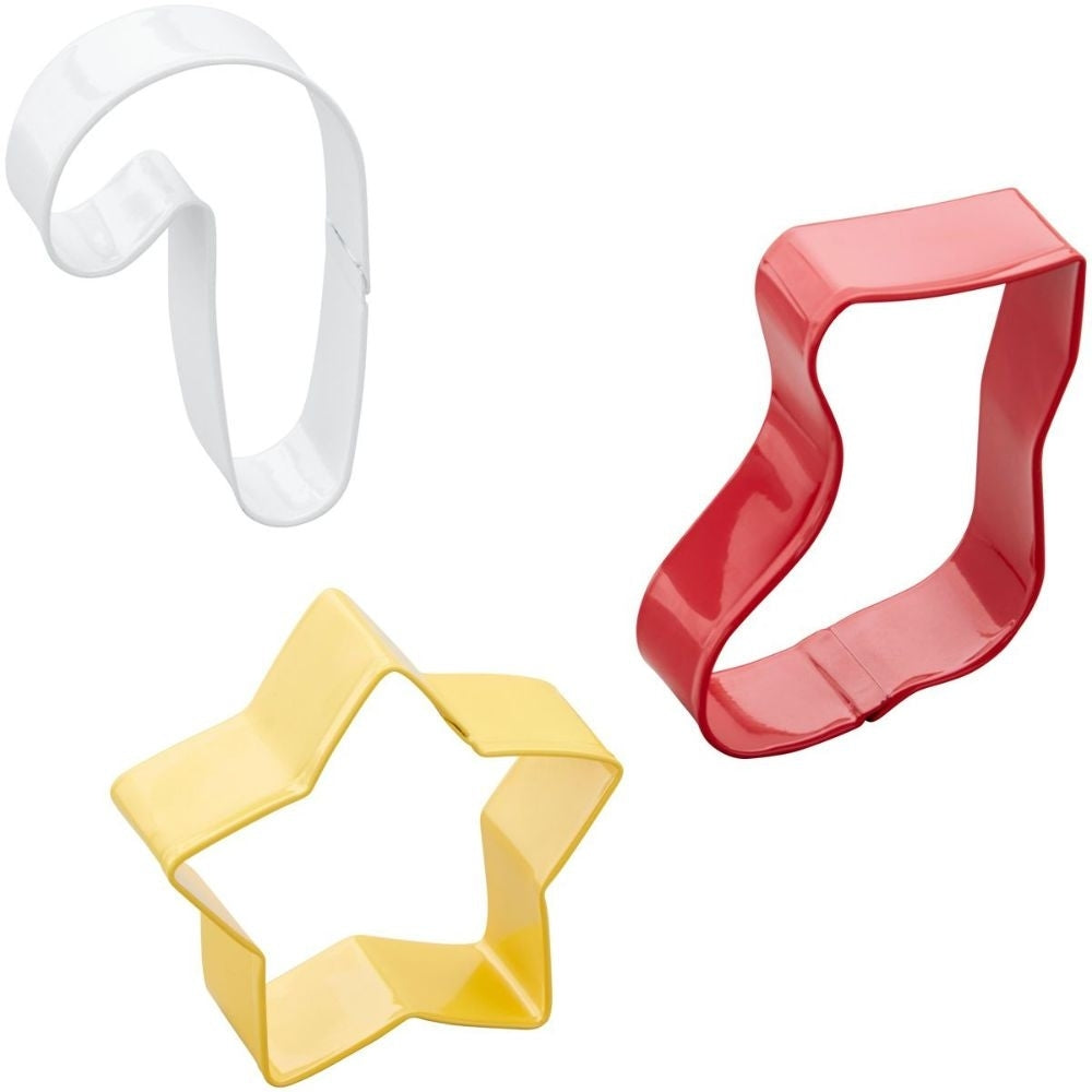 Wilton Star, Stocking & Candy Cane Cutter Set