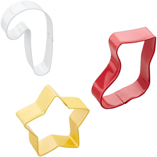 Wilton Star, Stocking & Candy Cane Cutter Set