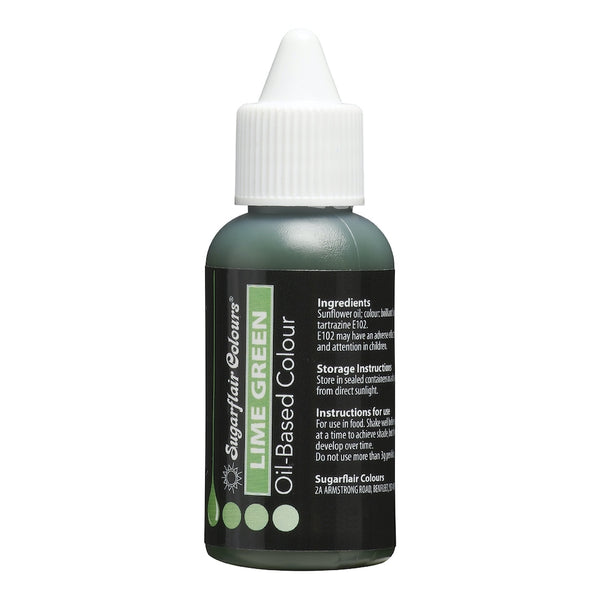 Sugarflair Rainbow - Oil Based Food Colouring 30ml Set Of 6