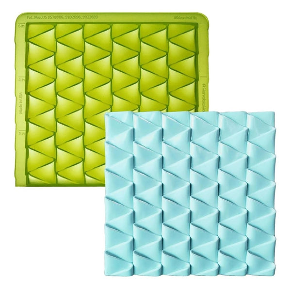Marvelous Molds Ribbon Ruffle Simpress Mould
