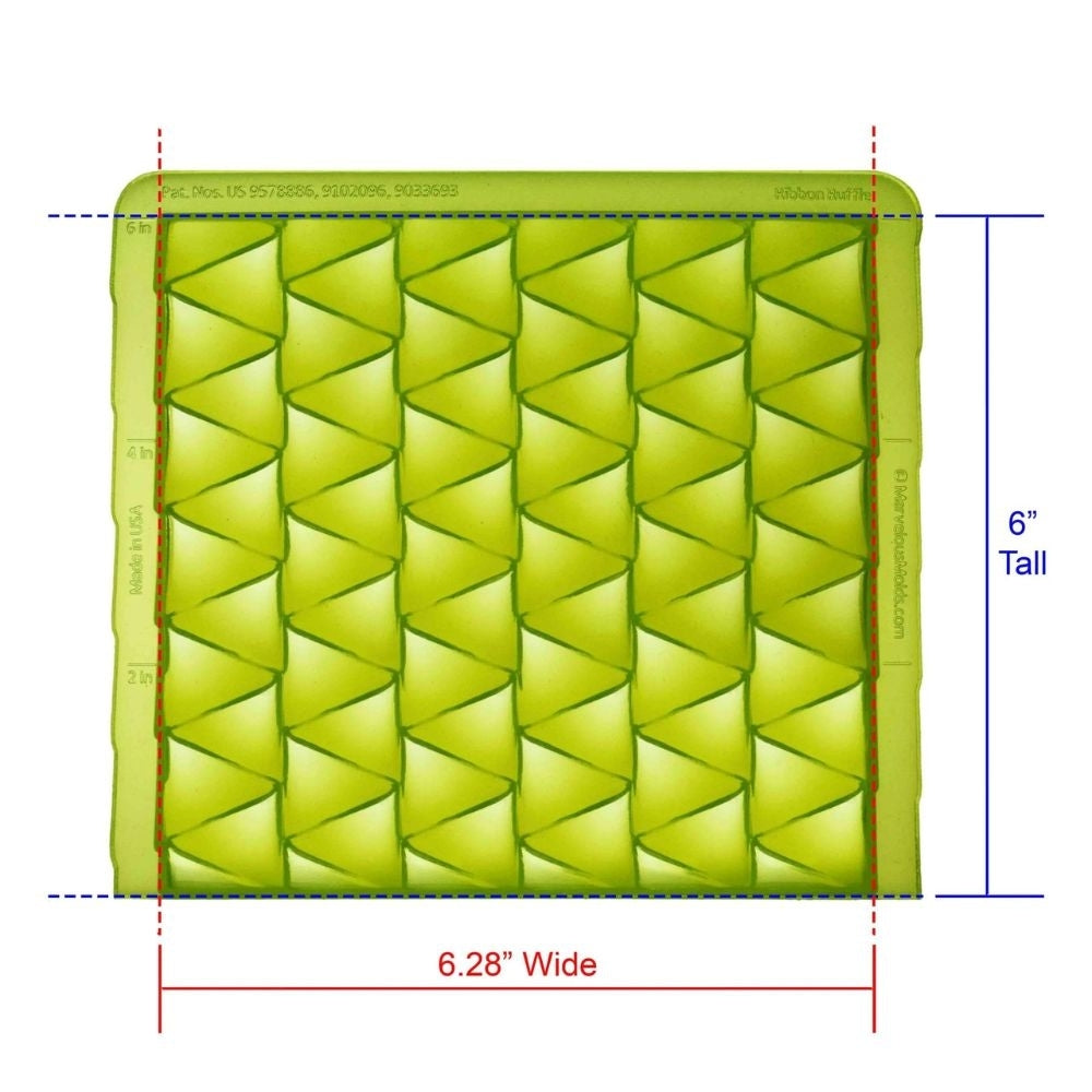 Marvelous Molds Ribbon Ruffle Simpress Mould